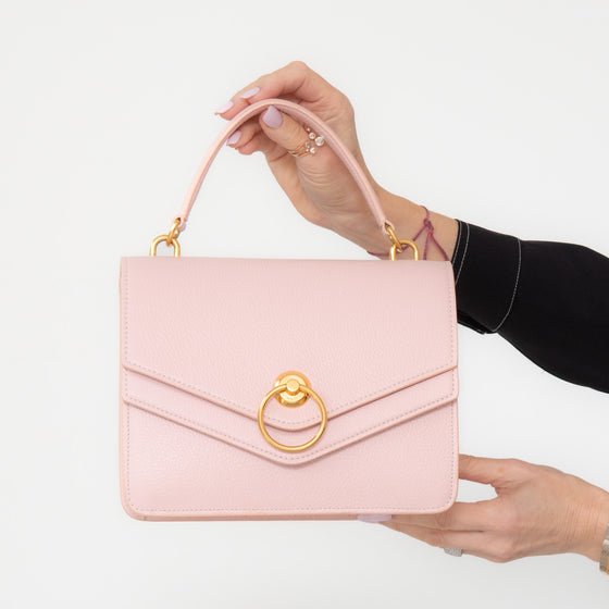 Mulberry Harlow Small Classic Grain Pink Leather Bag