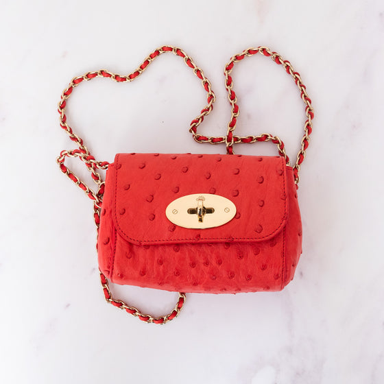 Mulberry Mini Lily Bright Red Bag