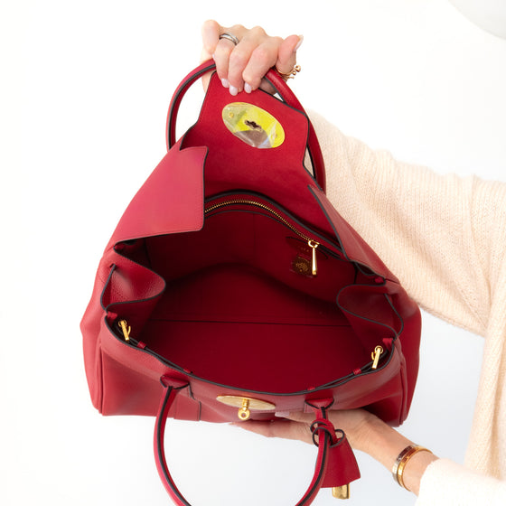 Mulberry Red Leather Bayswater Bag