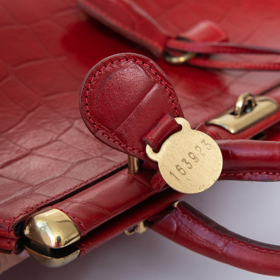 Mulberry Piccadilly Red Leather Bag