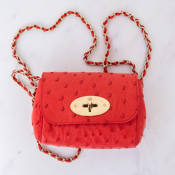 Mulberry Mini Lily Bright Red Bag