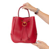 Mulberry Hampstead Classic Grain Red Leather Bucket Bag