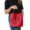 Mulberry Hampstead Classic Grain Red Leather Bucket Bag