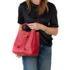 Mulberry Hampstead Classic Grain Red Leather Bucket Bag