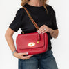 Mulberry Lily Red Leather Bag