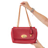 Mulberry Lily Red Leather Bag
