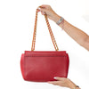 Mulberry Lily Red Leather Bag