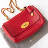 Mulberry Lily Red Leather Bag