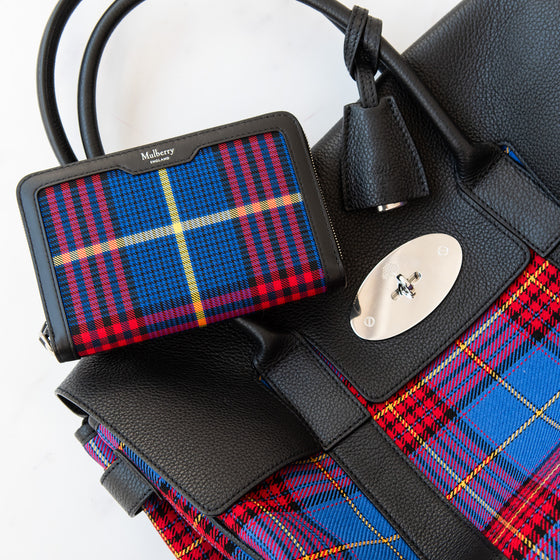 Mulberry Tartan And Leather Bayswater Bag