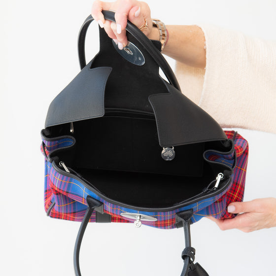 Mulberry Tartan And Leather Bayswater Bag