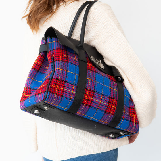 Mulberry Tartan And Leather Bayswater Bag