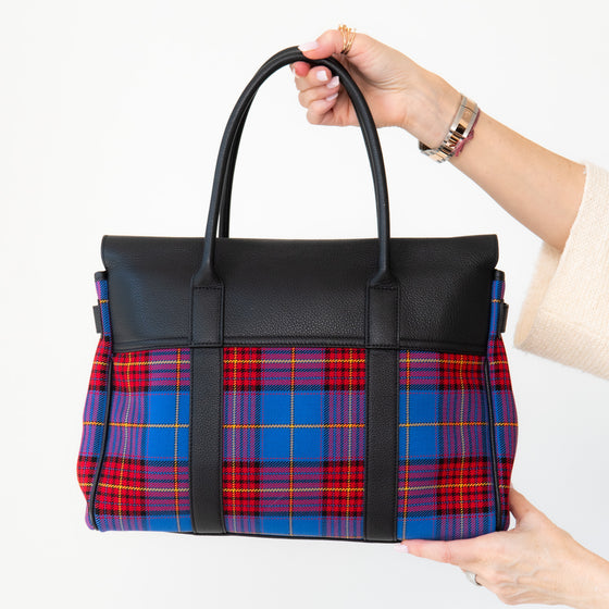 Mulberry Tartan And Leather Bayswater Bag