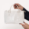 Mulberry Adena White  Congo Leather Bag