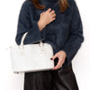Mulberry Adena White  Congo Leather Bag