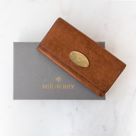 Mulberry Continental Wallet Oak