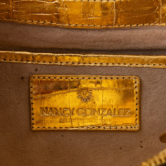 Nancy Gonzalez Gold Star Clutch bag