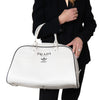Prada Adidas White Boston Bowling Bag