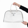 Prada Adidas White Boston Bowling Bag