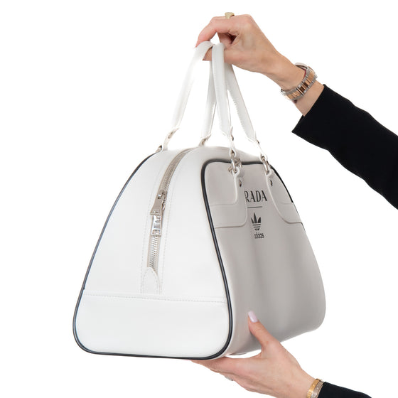 Prada Adidas White Boston Bowling Bag – EVEYSPRELOVED