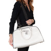 Prada Adidas White Boston Bowling Bag