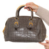 Prada Leather Crocodile Grigio Grey Galleria Bag 2008