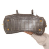Prada Leather Crocodile Grigio Grey Galleria Bag 2008
