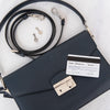 Prada Navy Saffiano Leather Lux Sound  Bag