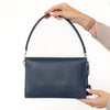 Prada Navy Saffiano Leather Lux Sound  Bag