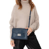 Prada Navy Saffiano Leather Lux Sound  Bag