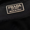 Prada Spazzolato Black Patent Shoulder Leather Bag