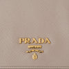 Prada Beige Saffiano Leather Wallet On Chain Leather Bag