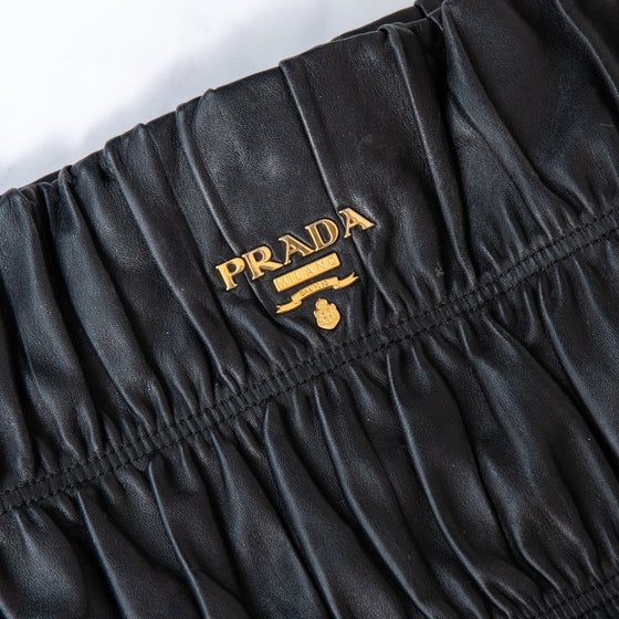 Prada Black Nappa Gaufre Shoulder  Bag