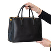 Prada Black Galleria Saffiana Leather Tote Bag