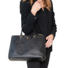 Prada Black Galleria Saffiana Leather Tote Bag