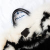 Prada Black And White Fur Tote Bag