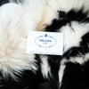 Prada Black And White Fur Tote Bag