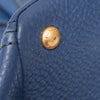 Prada Blue Vitello Daino Leather Shoulder Tote Bag