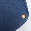 Prada Blue Vitello Daino Leather Shoulder Tote Bag