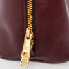 Prada Burgundy Saffiano Leather Bowler Tote Bag