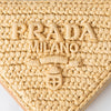 Prada Crochet Leather Mini Pouch Bag