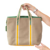 Prada Logo Jacquard Canvas Tote Bag