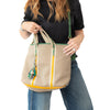 Prada Logo Jacquard Canvas Tote Bag