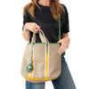 Prada Logo Jacquard Canvas Tote Bag