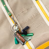 Prada Logo Jacquard Canvas Tote Bag