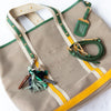 Prada Logo Jacquard Canvas Tote Bag