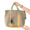 Prada Logo Jacquard Canvas Tote Bag