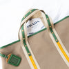 Prada Logo Jacquard Canvas Tote Bag