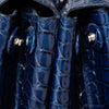 Prada Navy Crocodile Leather Tote Bag
