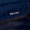 Prada Navy Crocodile Leather Tote Bag