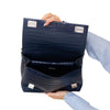 Prada Navy Crocodile Leather Tote Bag